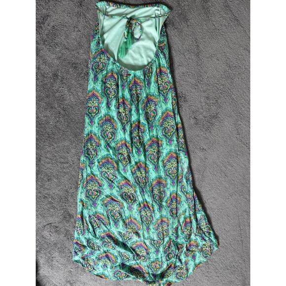 ONeill Swimsuit Cover Up Dress Womens XS Boho Sleeveless Open Back Blue - Picture 2 of 7
